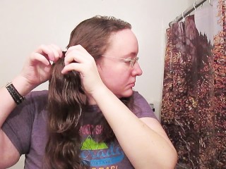 Creating Pig Tails With Long Curly Hair
