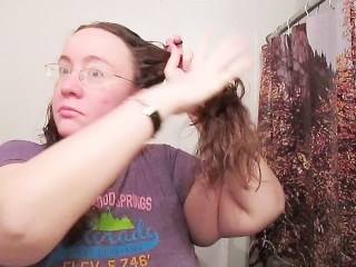 Creating Pig Tails With Long Curly Hair